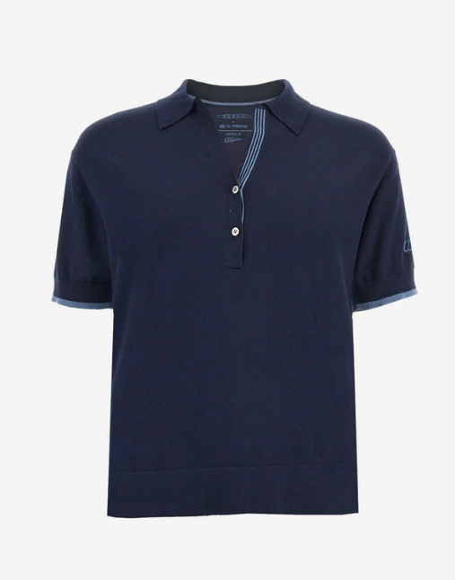 Pagani Utopia Roadster Women’s Navy Blue Tricot Polo Shirt