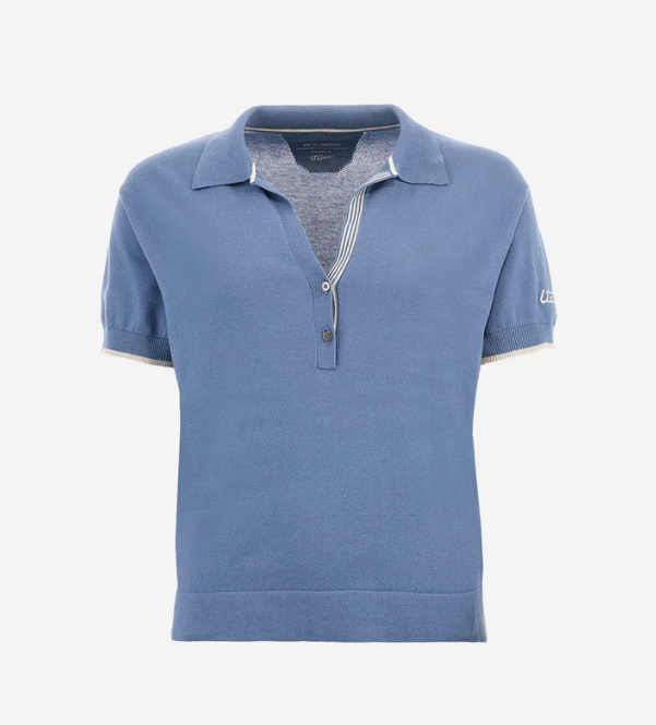 Pagani Utopia Roadster Women’s Sky Blue Tricot Polo Shirt