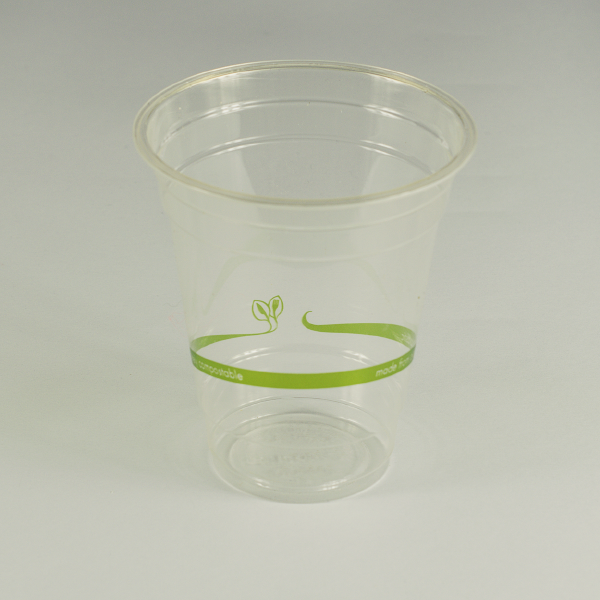 Vaso estándar transparente de PLA 12oz (350ml).
