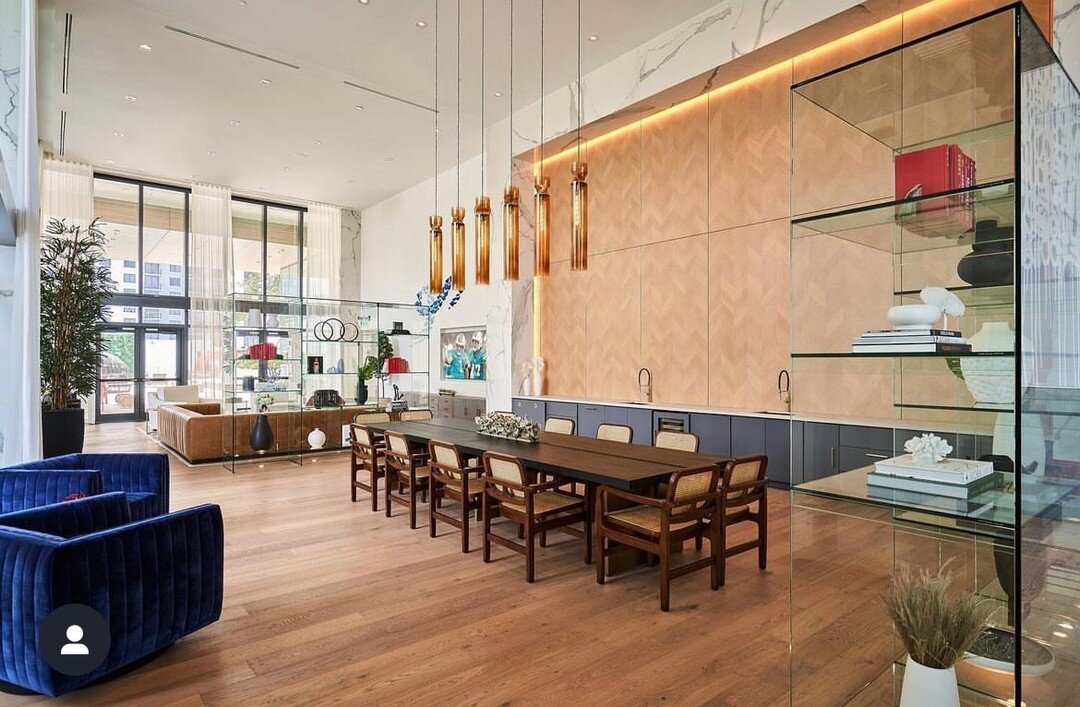 #tbt #throwback to the stunning amenity space at @bezelapts in Miami ! #luxuryliving #interiordesign