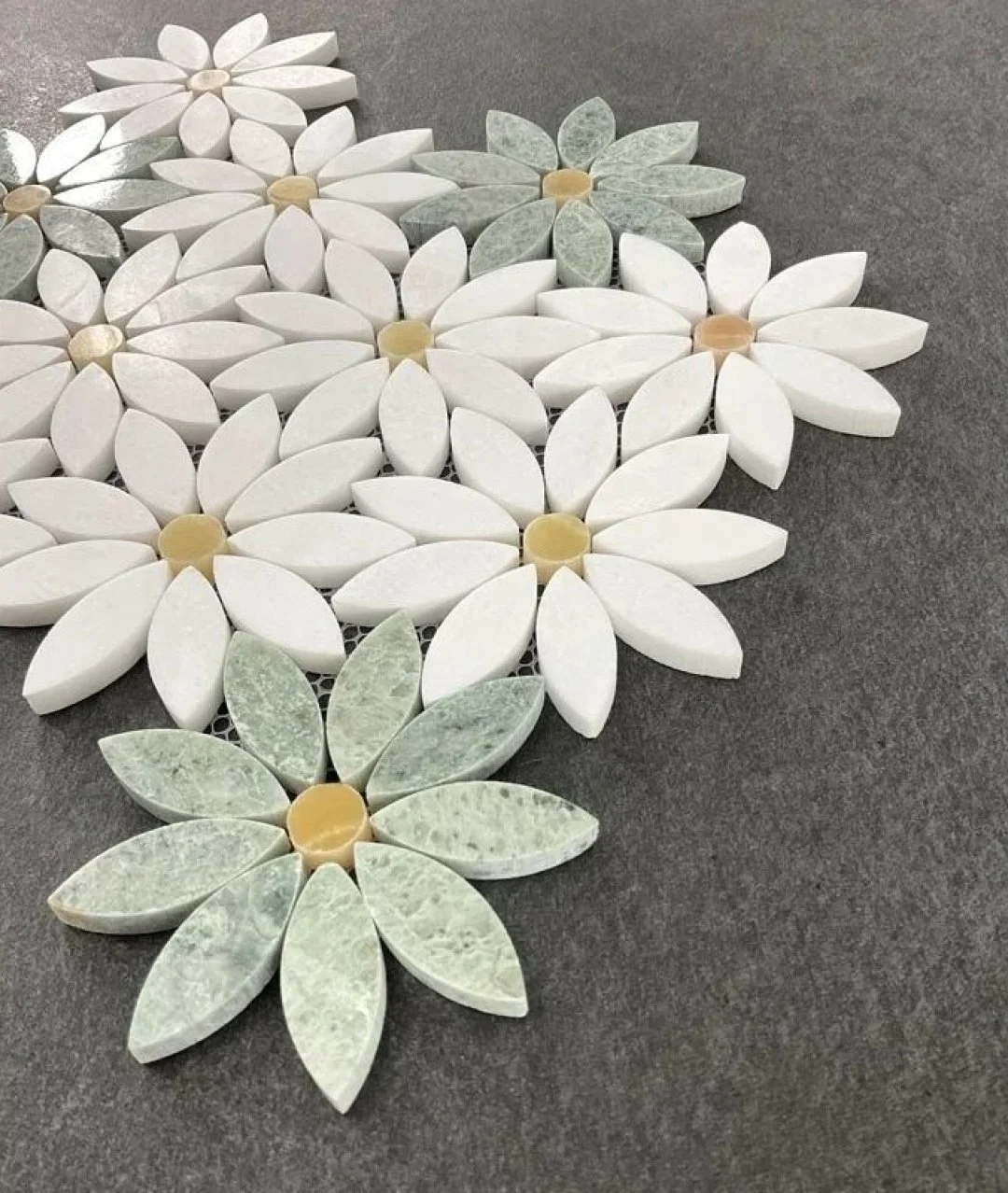 #SundayInStyle Floral tile that brings a soft statement. Petal-shaped details, calming tones, and a timeless design that elevates any space. Proof that style doesn&rsquo;t have to shout to be stunning.

#interior #interiordesign #design #interiorstyl