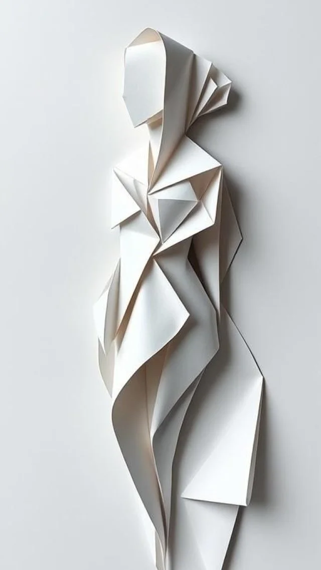 #MaterialMonday Where material becomes movement! Folded paper transforms a simple surface into sculptural rhythm. True representation that structure, shadow, and form can elevate a material into a statement of modern craftsmanship.

#interior #interi