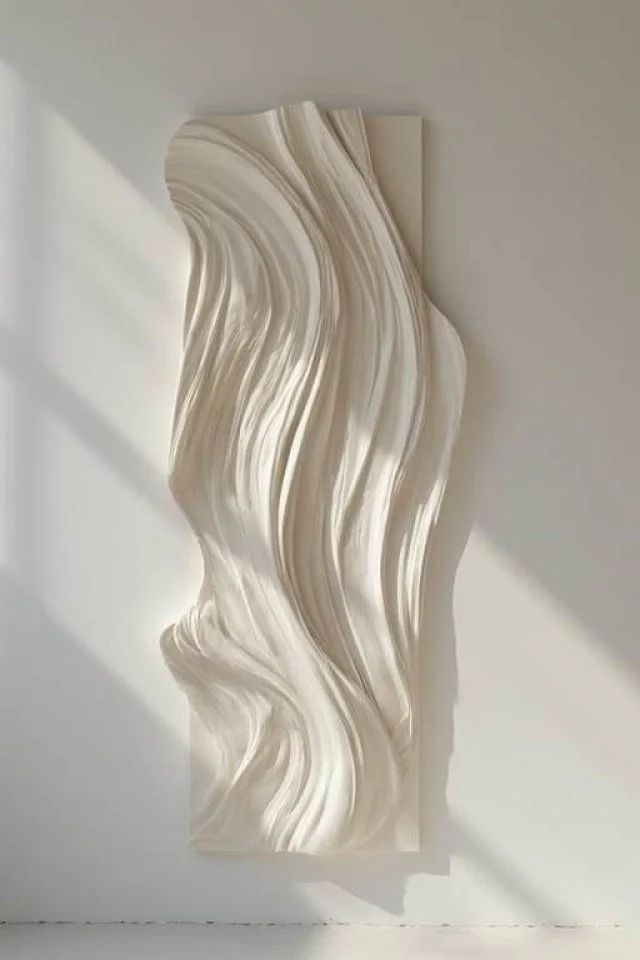 #MaterialMonday When material takes the lead! Sculptural forms and flowing texture create depth, shadow, and quiet impact. Artist Unknown.

#interior #interiordesign #design #interiorstyle #decorating #dailydecordose #decorinspiration #interiordetail