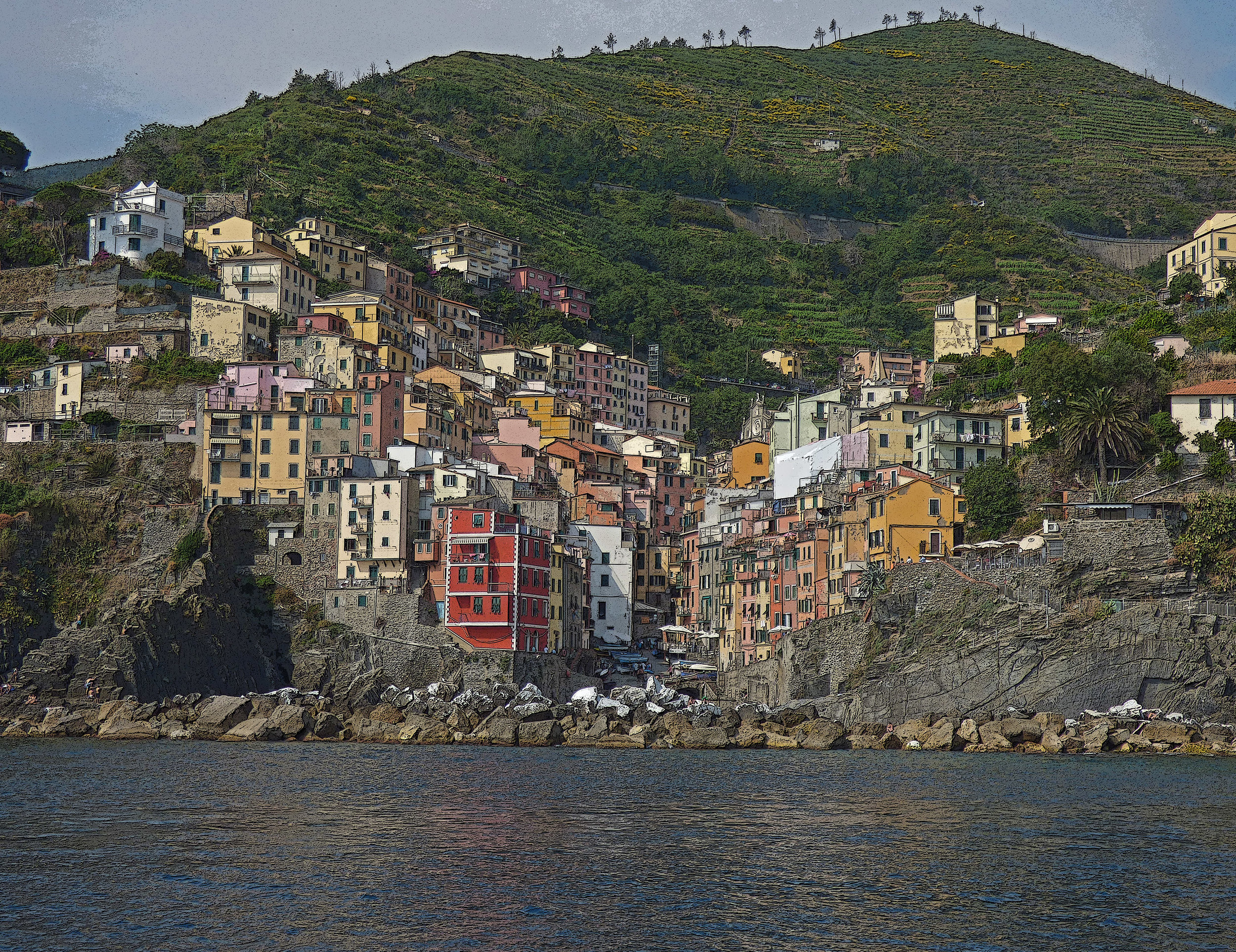 Riomaggiore from the Ocean.jpg