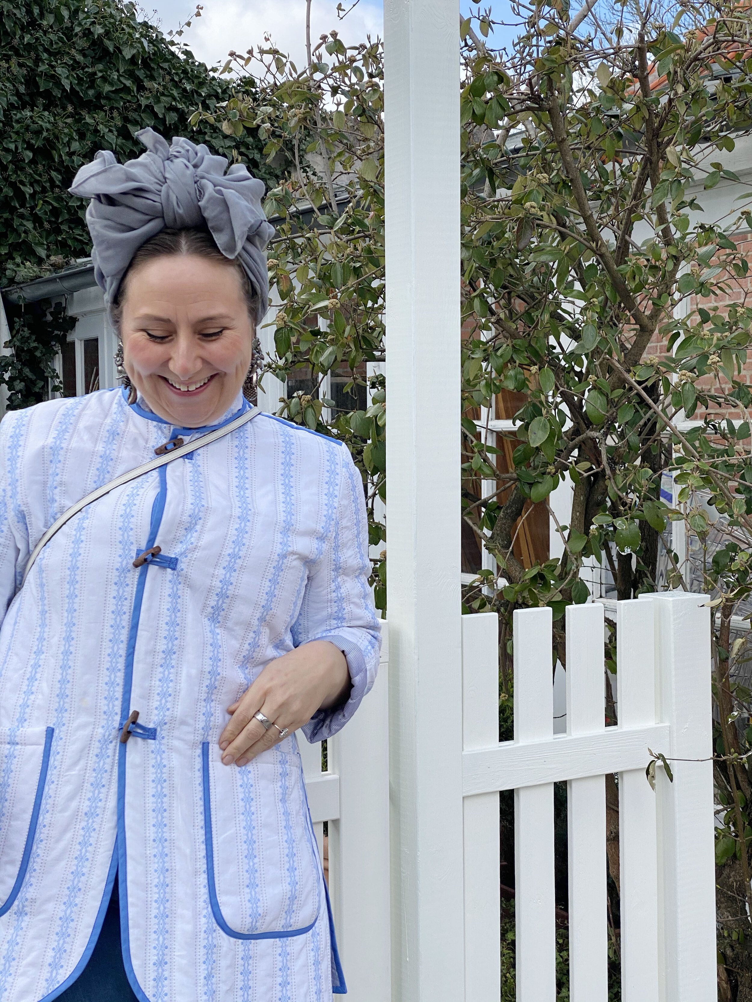 En quilted, blød sky