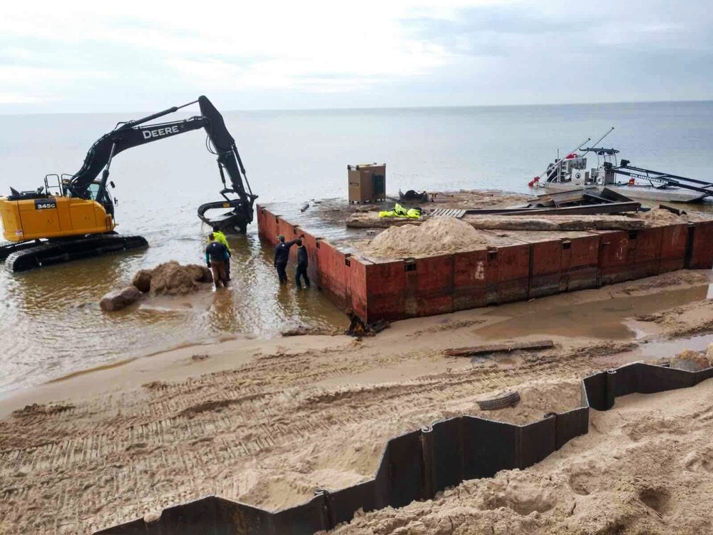 Seaside Seawalls offers dependable marine construction services for your  Michigan seawall and seawall repair needsConta… - Lake landscaping, Lake  house, Backyard