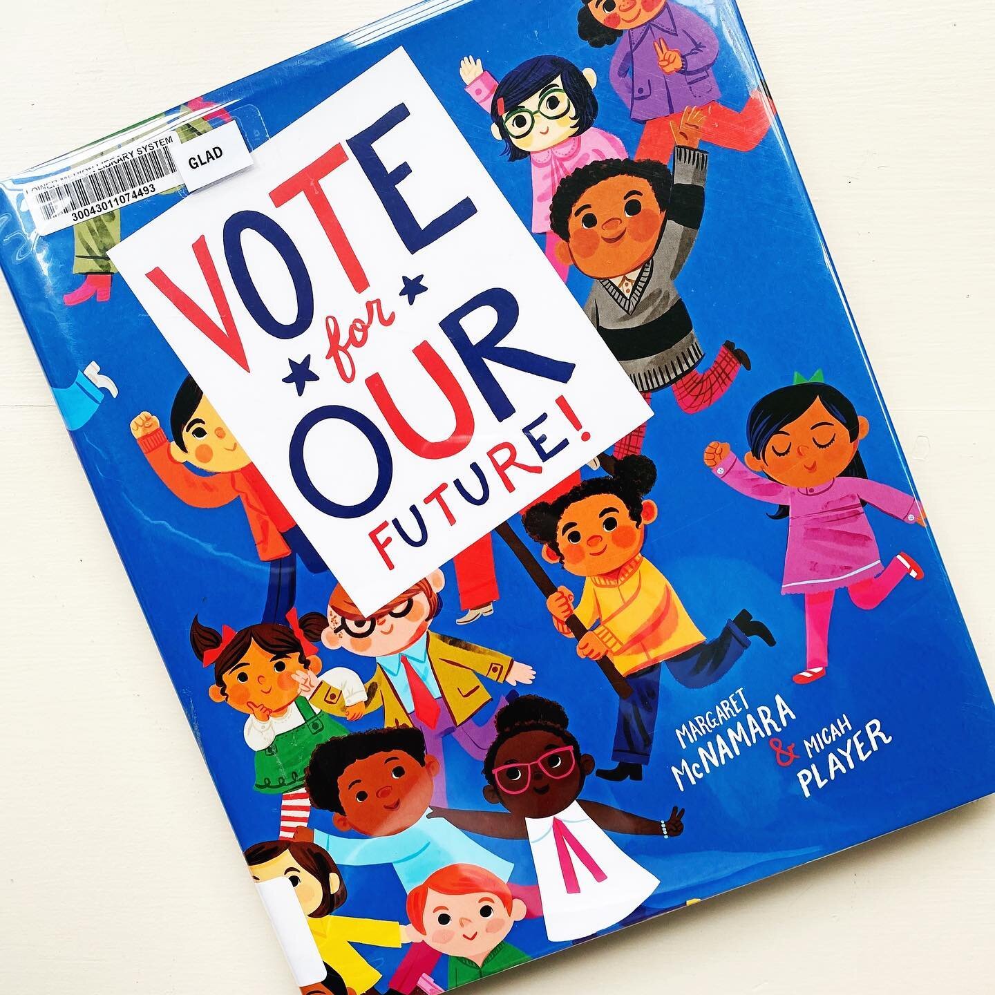 A timely read for kids and their grown-ups, Vote for Our Future! By Margaret McNamara and illustrated by @micahplayer is a thoughtful way to introduce young readers to the reason and importance of voting. The students at Stanton Elementary school lea