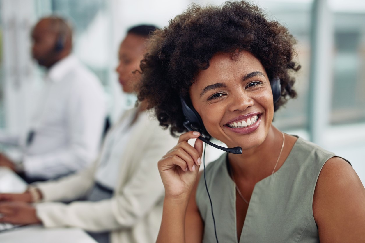 Woman talking on headset .jpg