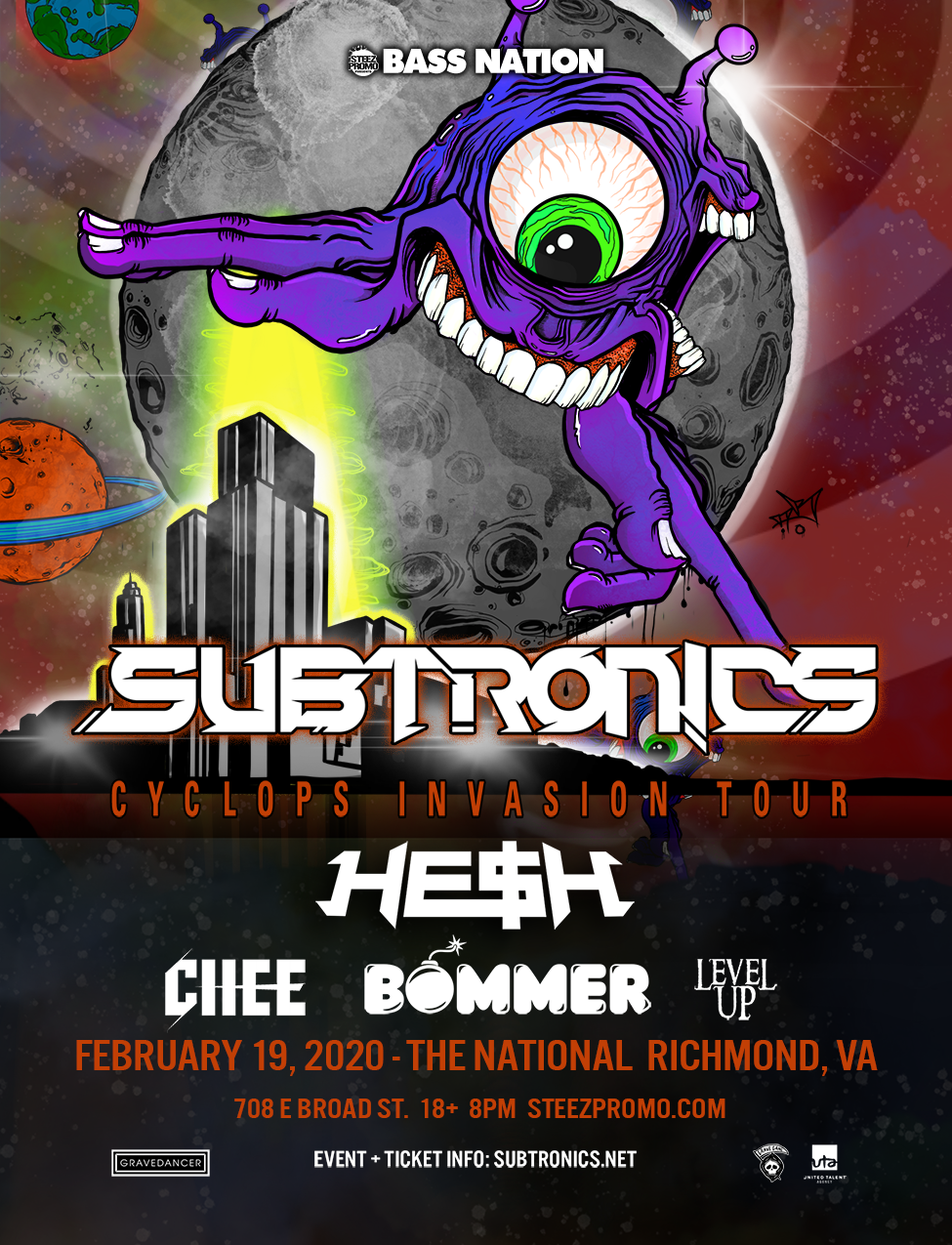 SUBTRONICS - CYCLOPS INVASION TOUR