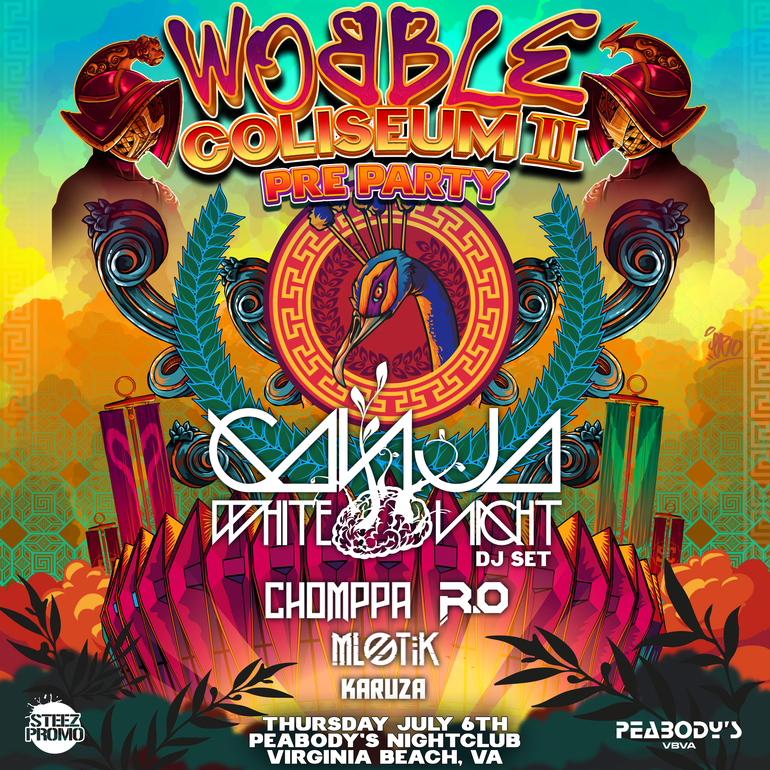 Ganja White Night presents Wobble Coliseum 2 Official Preparty - Virginia Beach