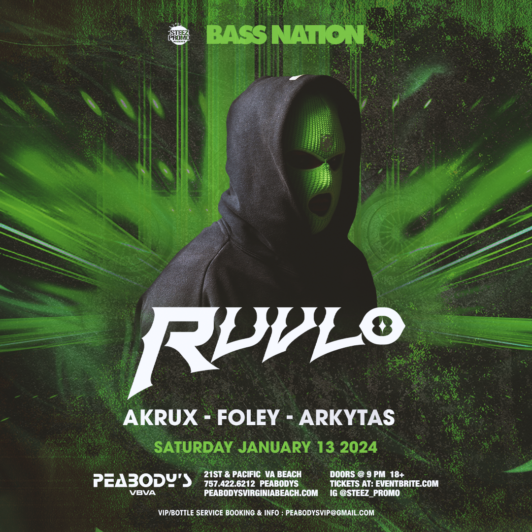 Bass Nation presents Ruvlo - Virginia Beach