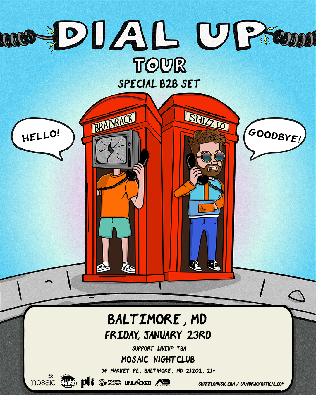 Dial Up Tour - Brainrack x Shizz Lo - Baltimore