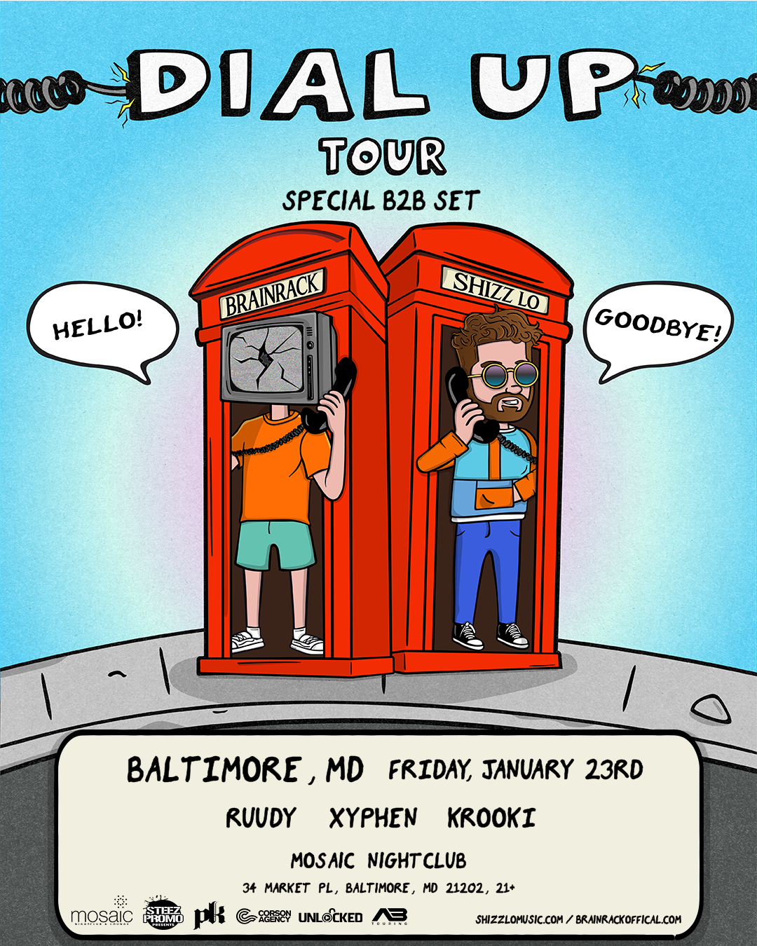 Dial Up Tour - Brainrack x Shizz Lo - Baltimore