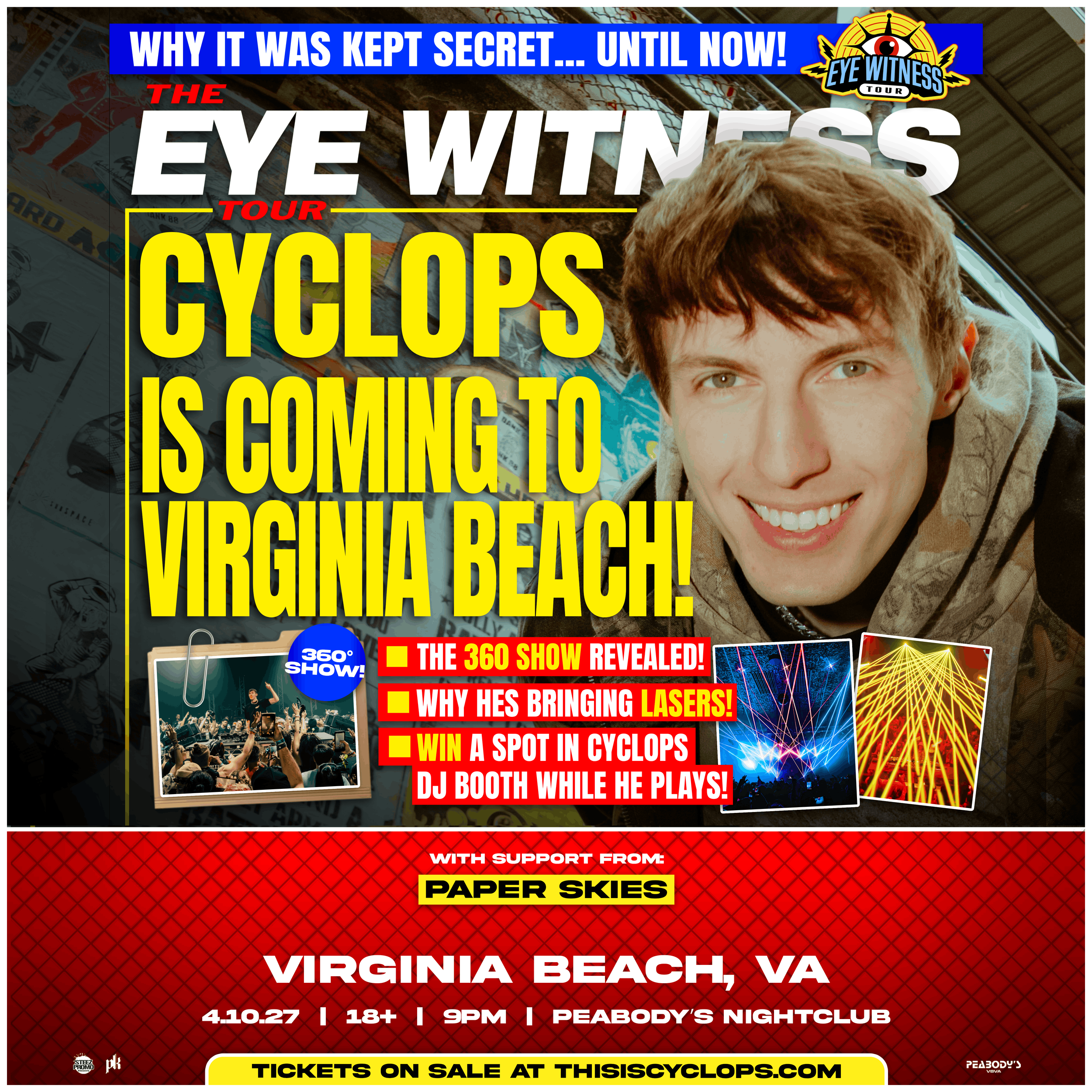 Cyclops - The 'EYE WITNESS' 360° Tour - Virginia Beach