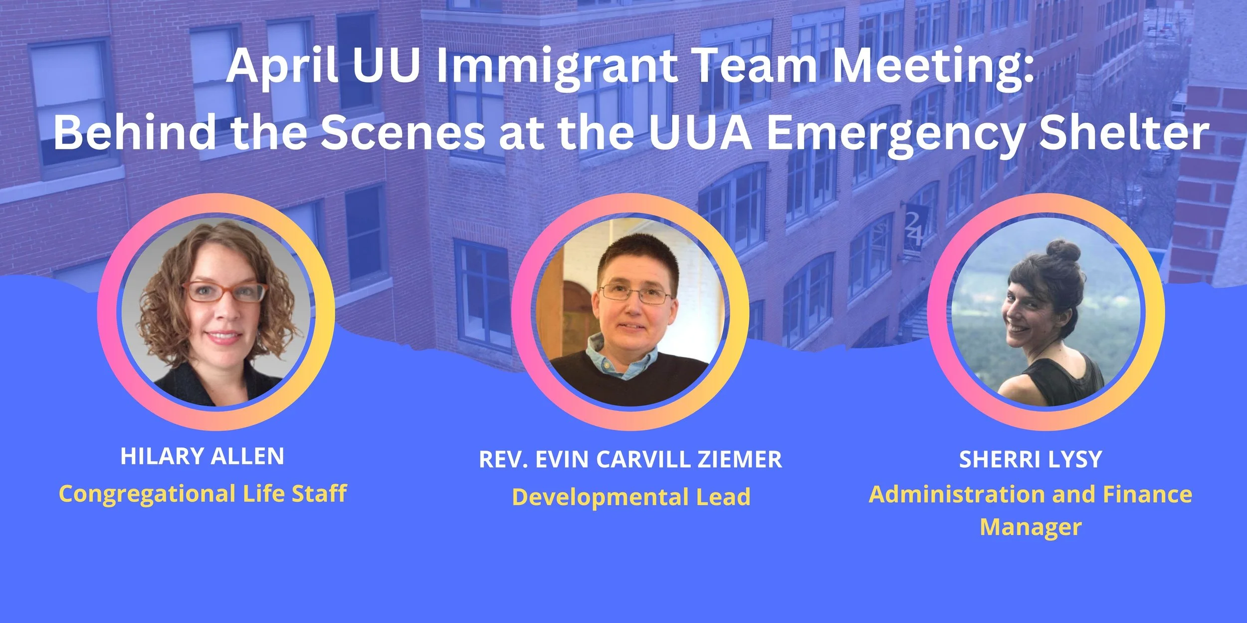 April Immigrant Justice Team Meeting
