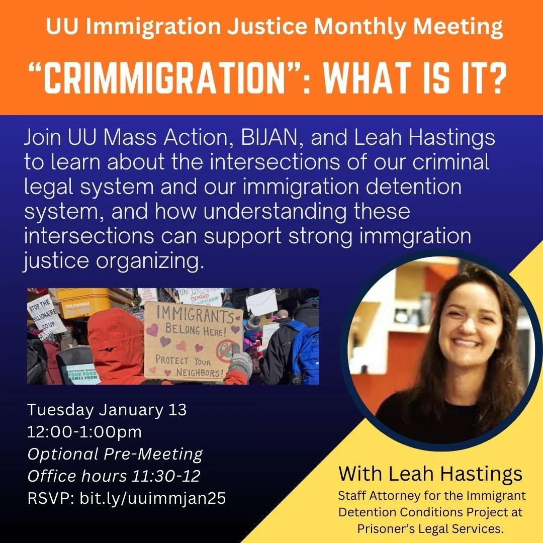 UU Immigration Team Meeting-- "Crimmigration": What is it?