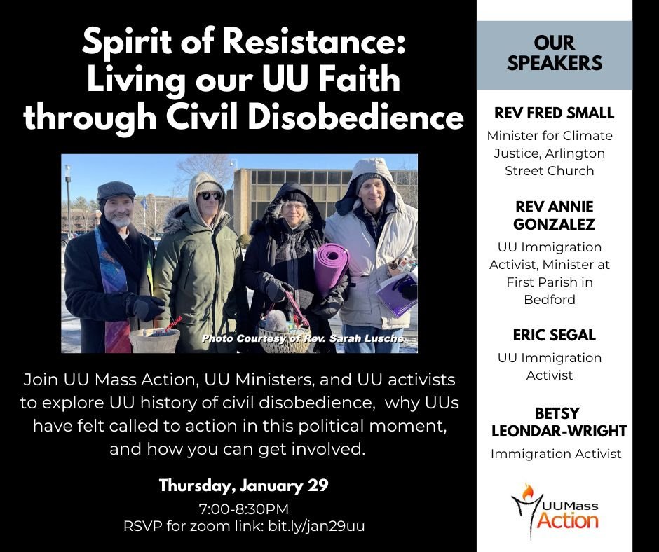 Spirit of Resistance:Living our UU Faith through Civil Disobedience