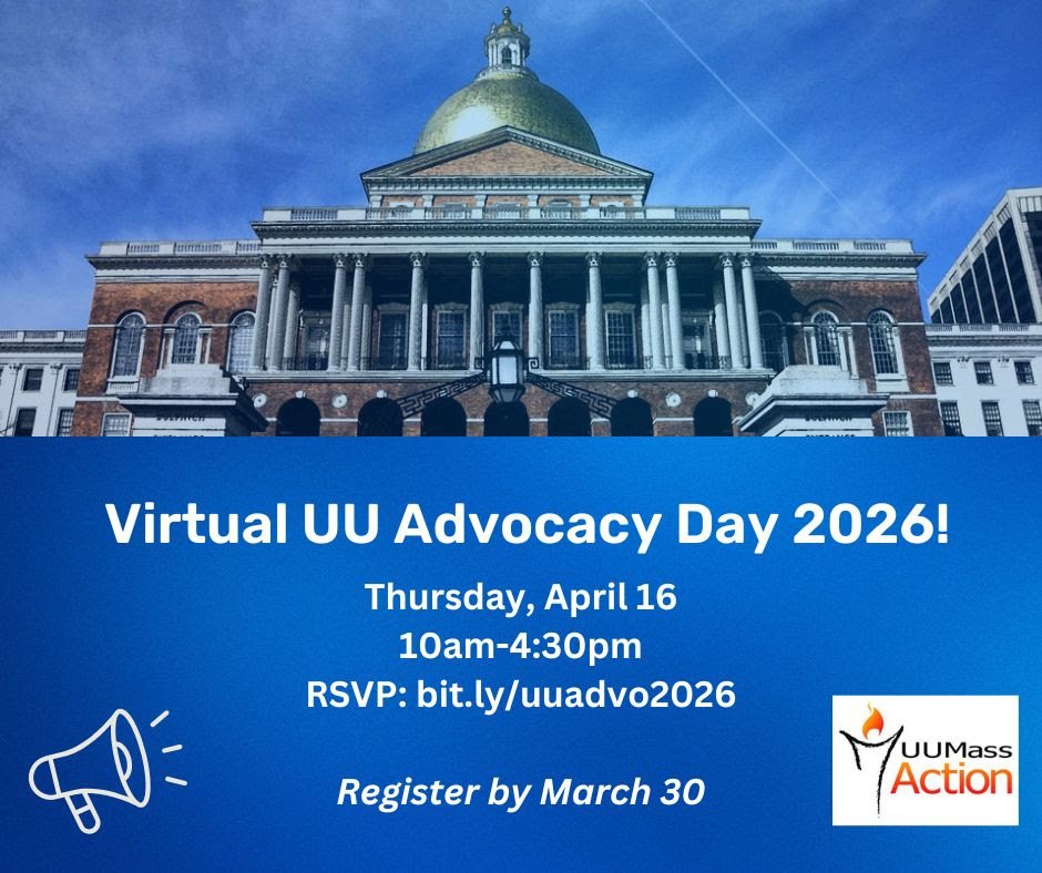 Save the date: UU Mass Action Virtual Advocacy Day 2026