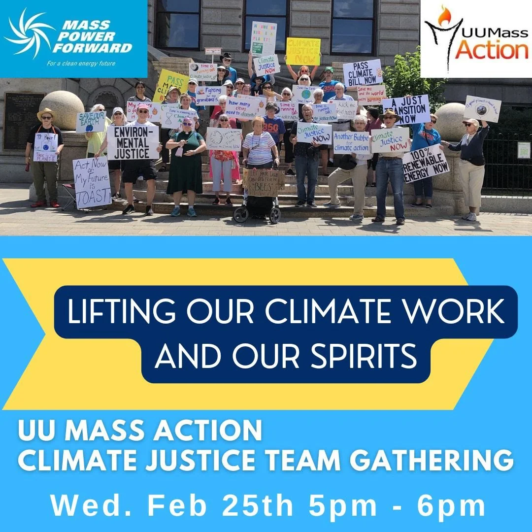 Lifting our Climate Work and Our Spirits: UU Mass Action Climate Team Gathering