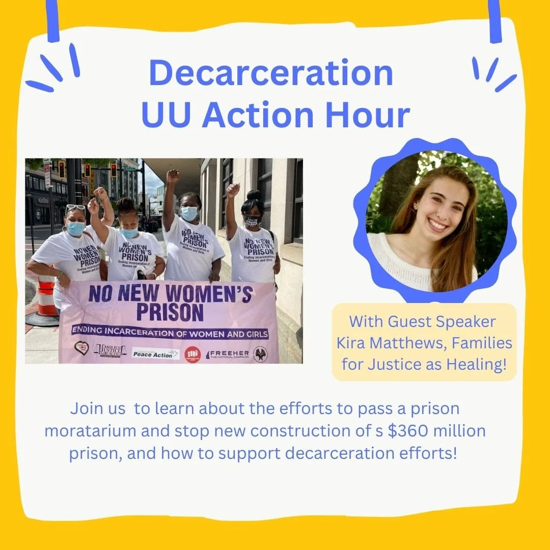 Decarceration February Action Hour, with Guest Speaker Kira Matthews