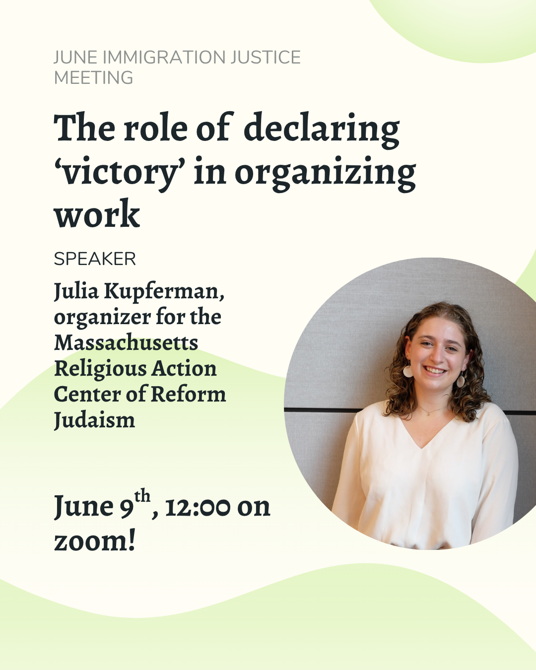 June UU Immigration Team Meeting!