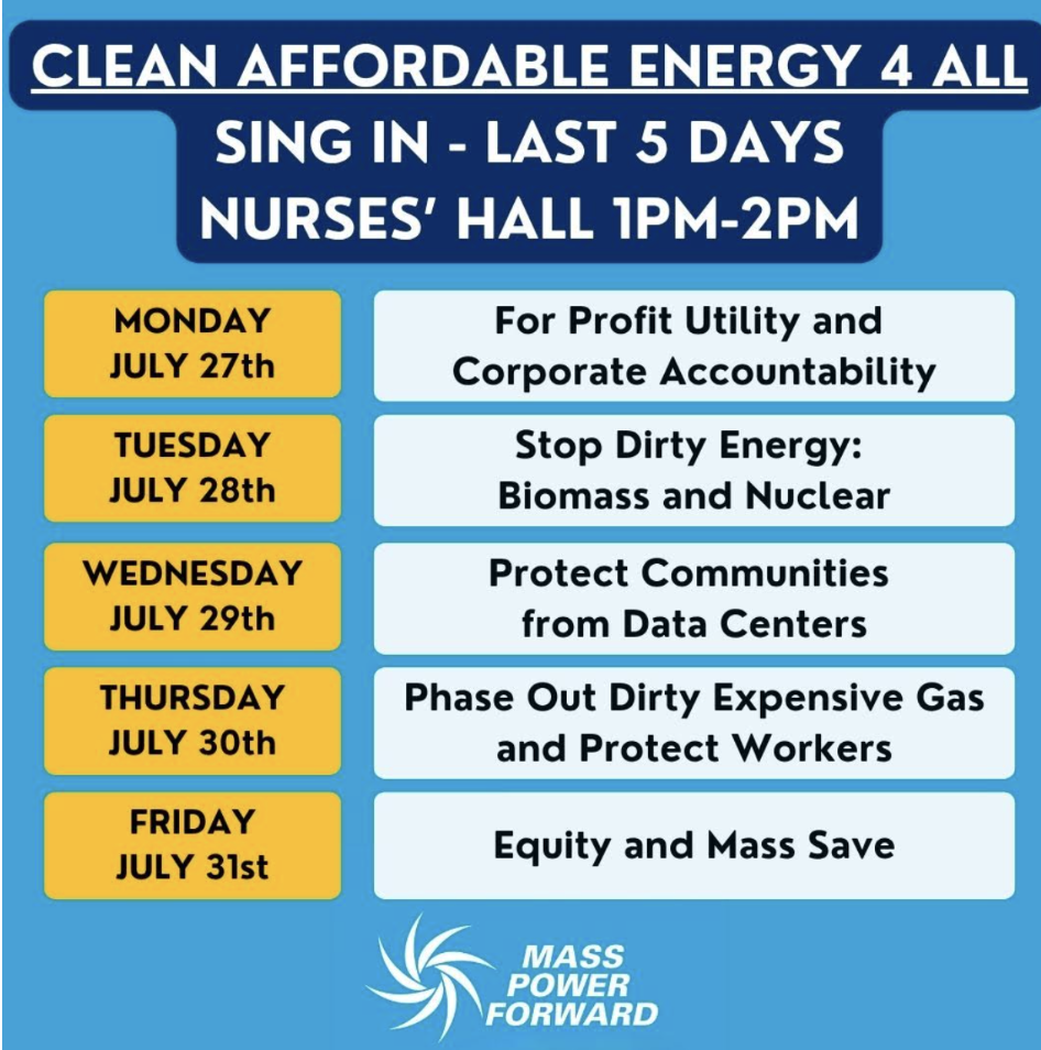 Mass Power Forward Sings for a Clean Affordable Energy 4 All - Last 5 Days