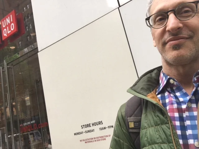 Peter Heller, UNIQLO 34th Street New York, May 2018