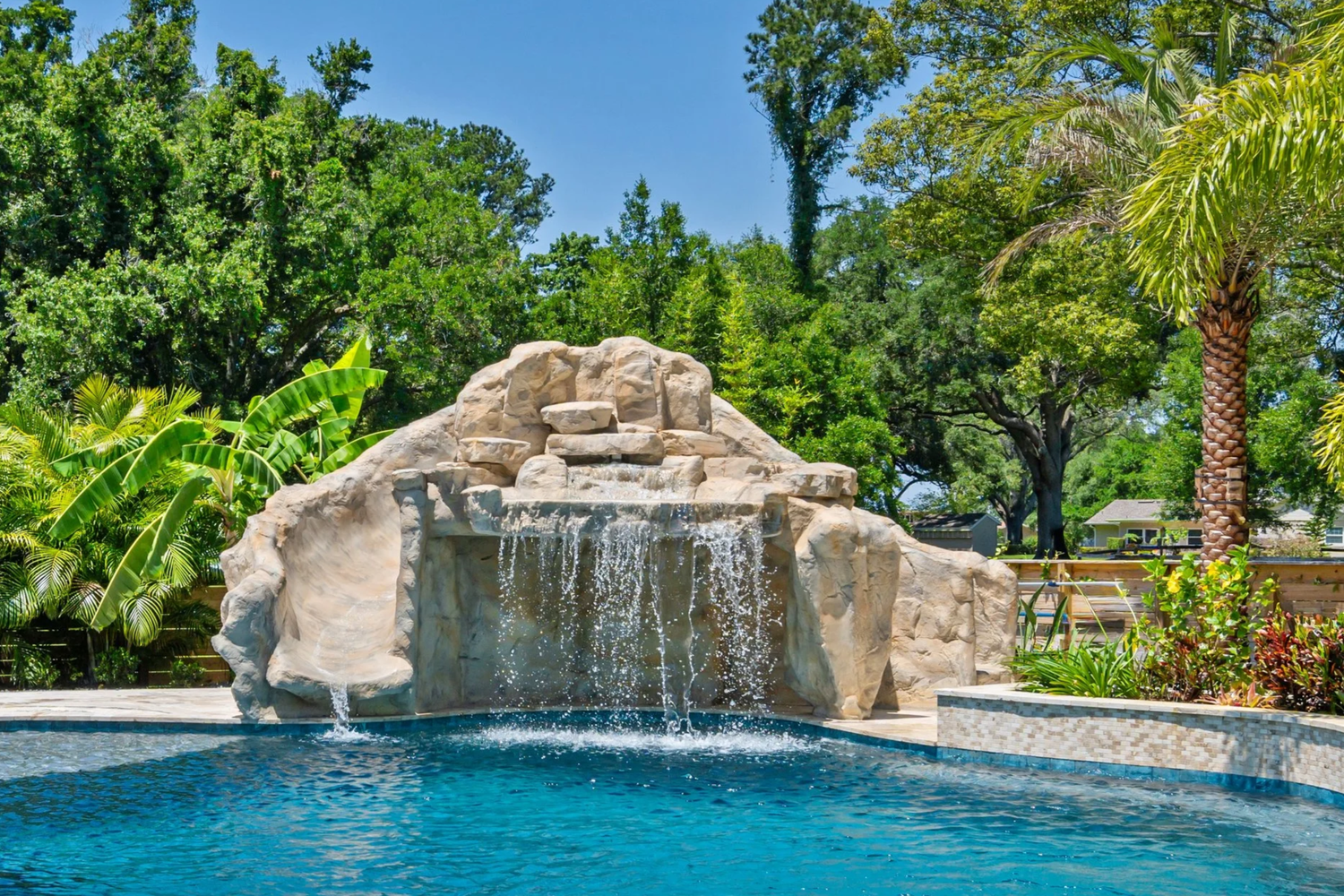 Thompson Pools & Spas backyard pool build