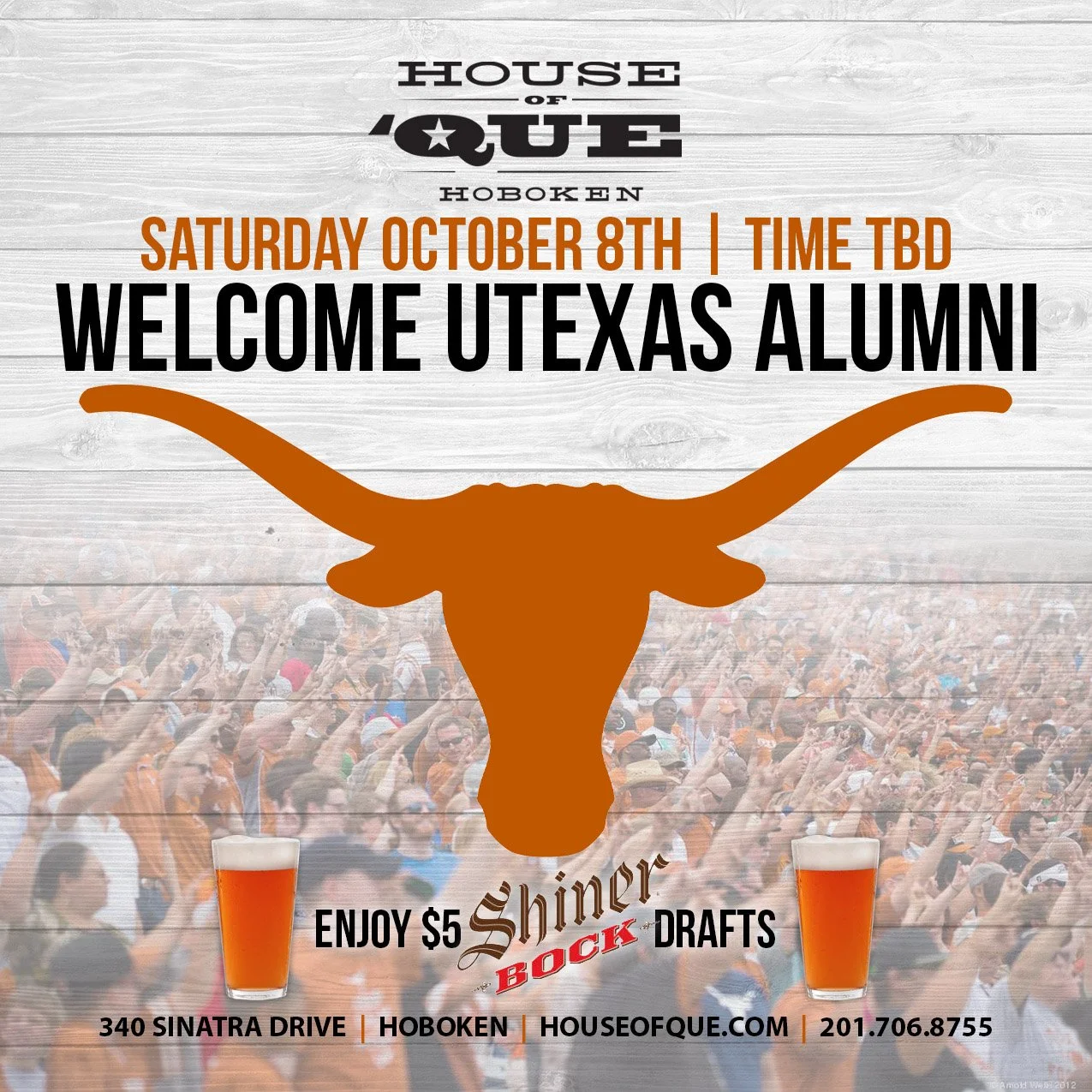 Texas Exes Annual Game Watching Event UT vs OU — House Of 'Que