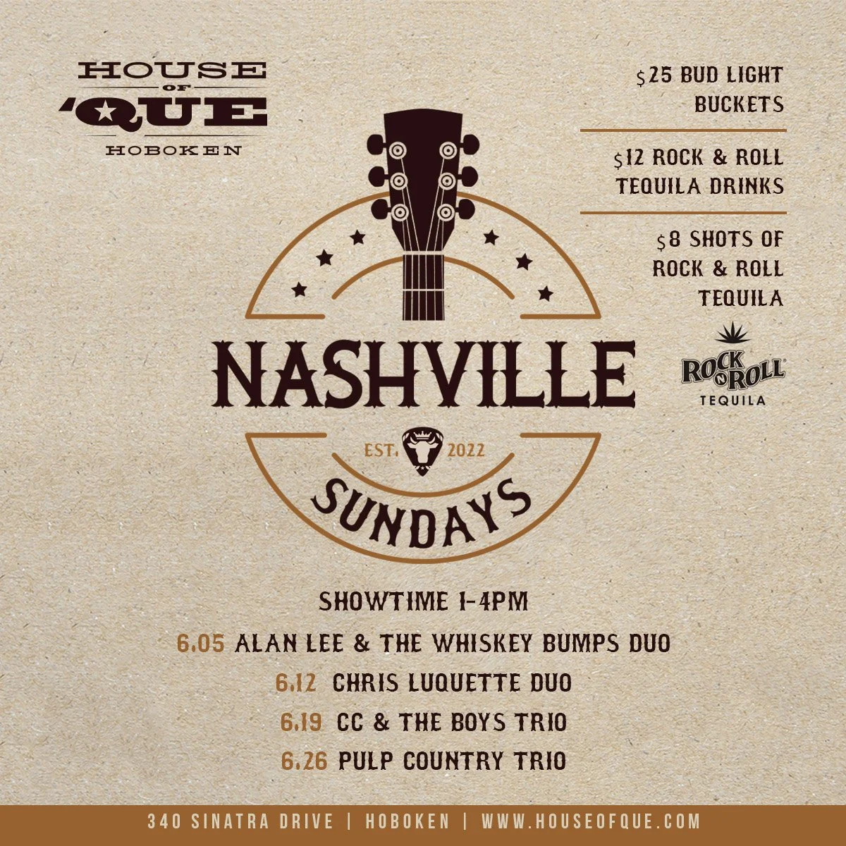 Nashville Sundays Live Music — House Of 'Que