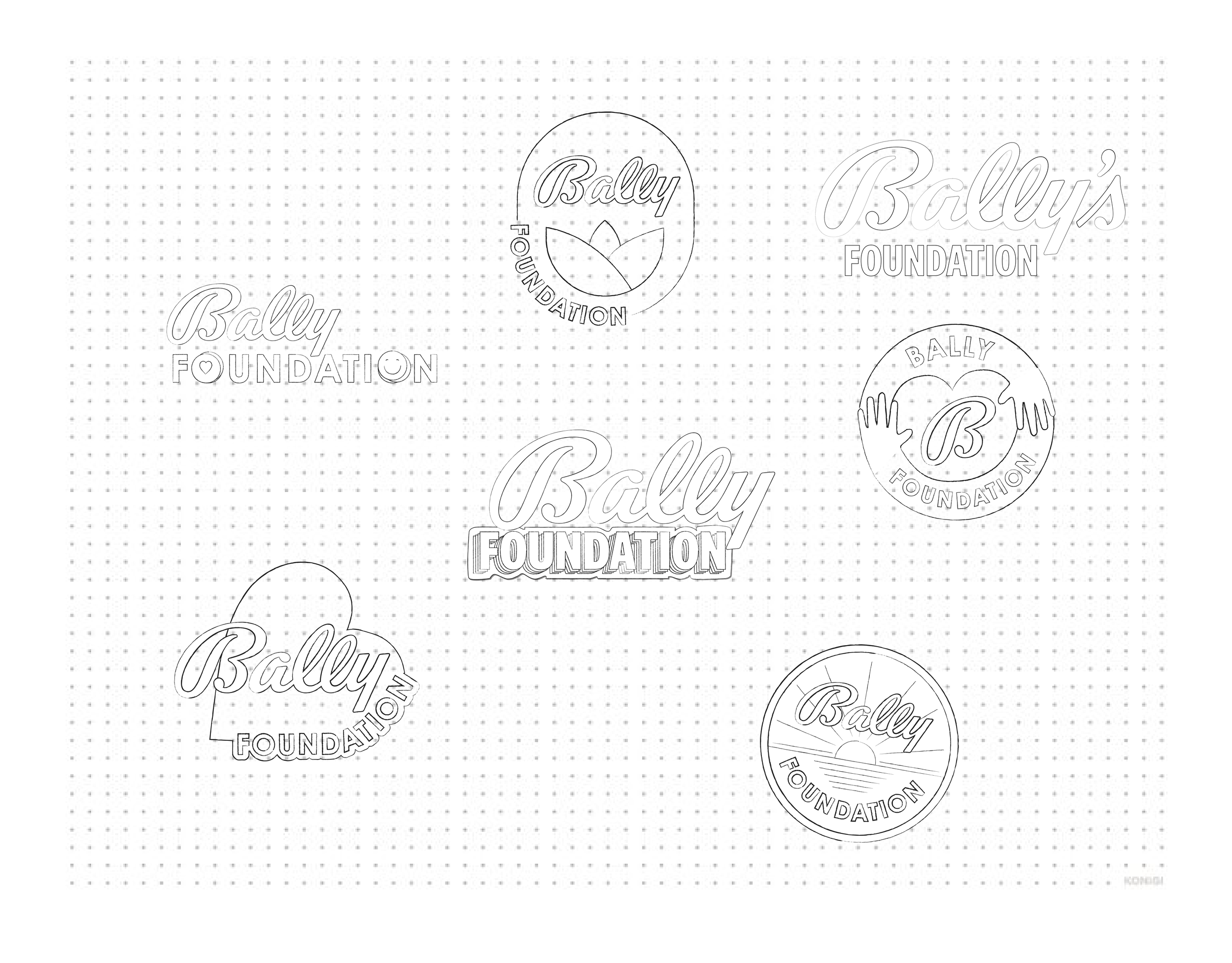  We went for a simple logo following the Bally’s Corporation brand guidelines, but decided to keep some of the above and convert them into stickers.     