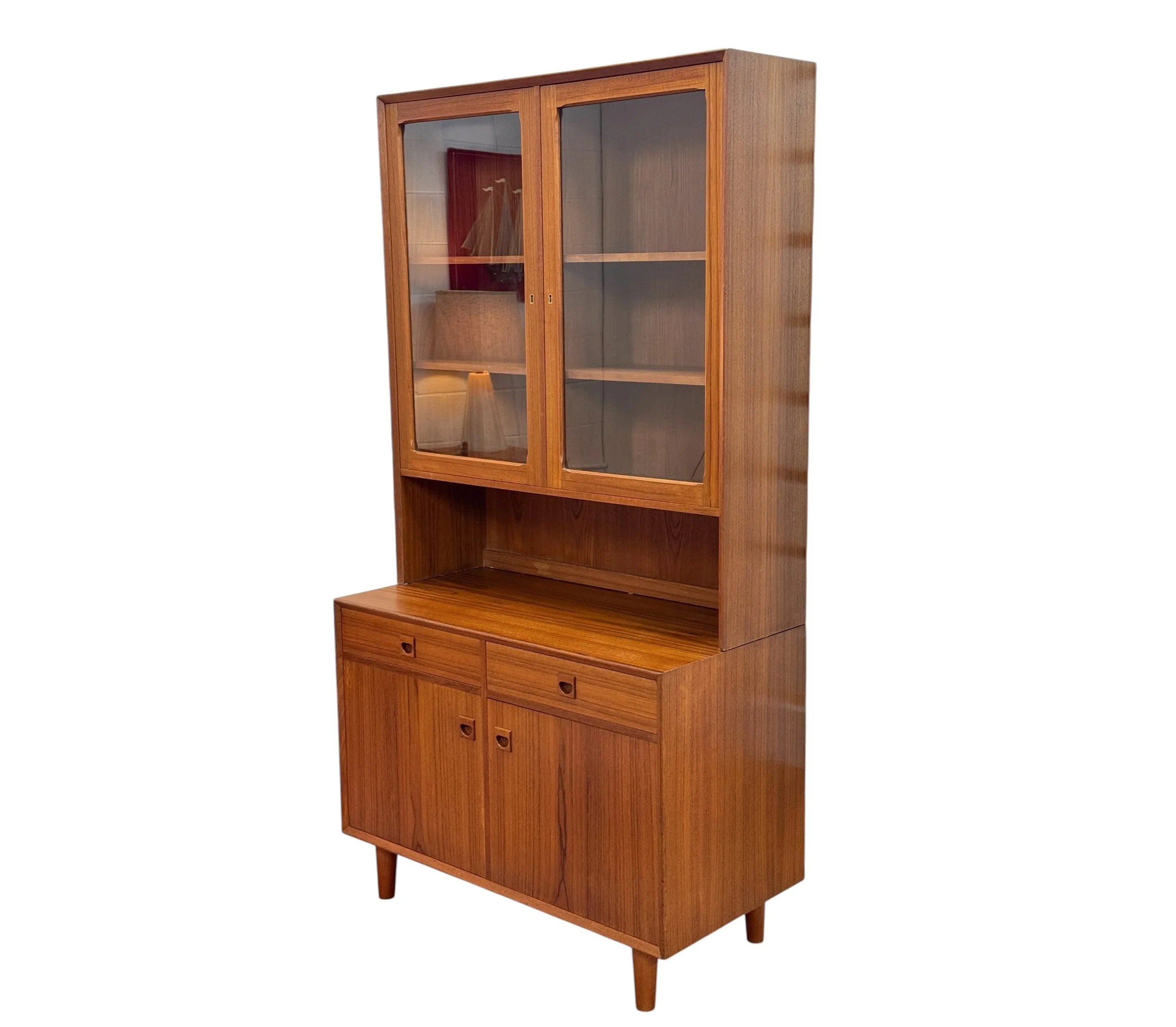Erik Brouer Teak Tall Cabinet on Tapered Legs