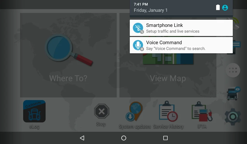 6. If you swipe down from the top edge of the screen on either the left or right side, you’ll bring down the notification bar. This bar is useful as, by tapping the area between the time and battery you can bring up some quick settings which offer a much faster and more user friendly way to interact with some settings.