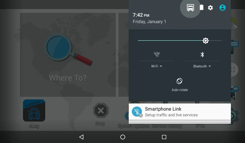 9. By tapping the truck icon, you’ll be taken back to the profile selection screen.