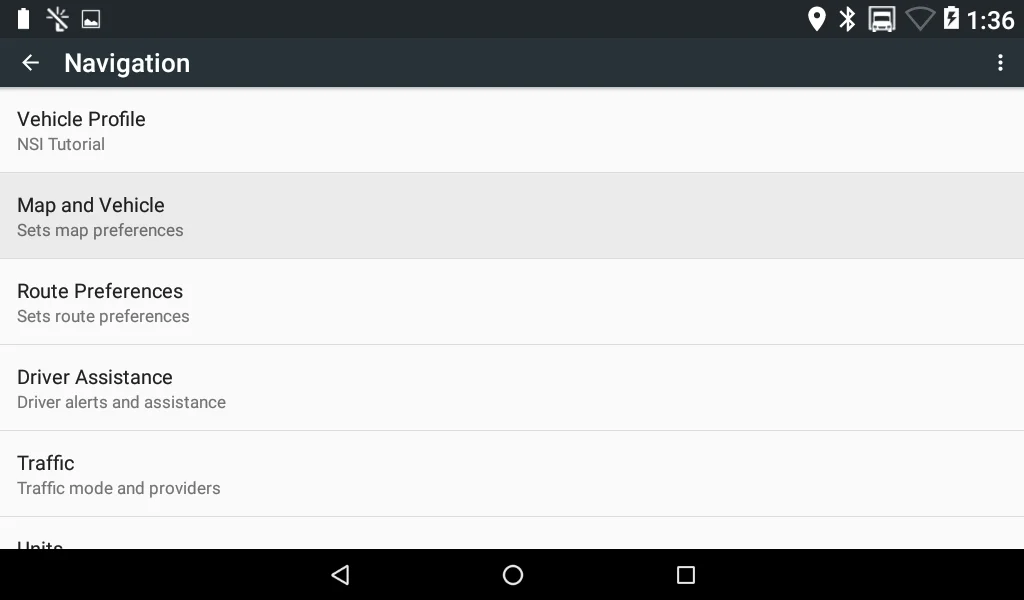 2. There are a few options here. Tap Map and Vehicle.