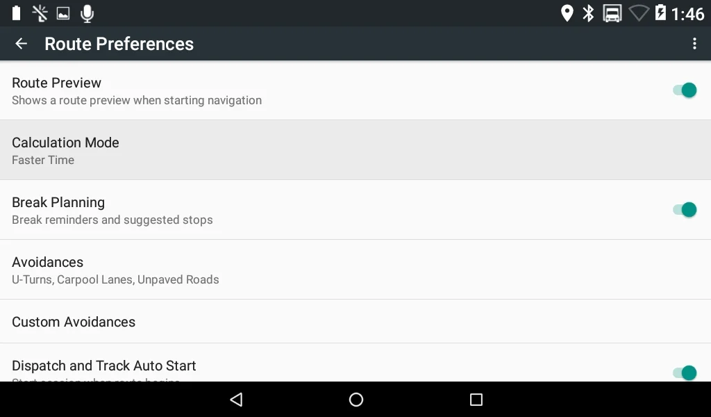 13. By using the Calculation Mode you can choose which routes the Garmin will prioritize.