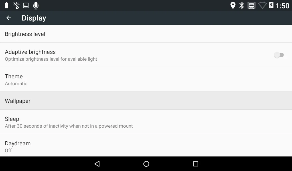 5. This is the Wallpaper setting.