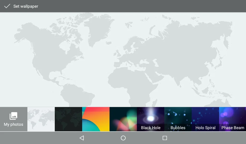 6. The first 4 are photos that are pre-installed on the device. The second set of 4 are not usable.