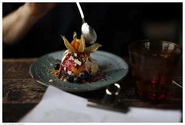 A little taste of Iceland: skyr cake with blueberries.