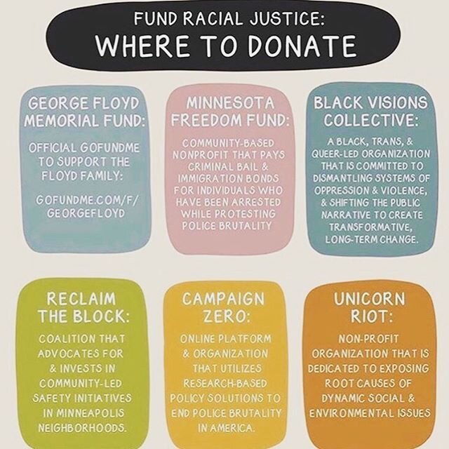 We&rsquo;re both saddened and sickened by the recent events in our country. Here&rsquo;s a few resources that have helped educate us on how to to get involved and be part of the solution. Sign the petitions, donate, protest, call/ write your represen