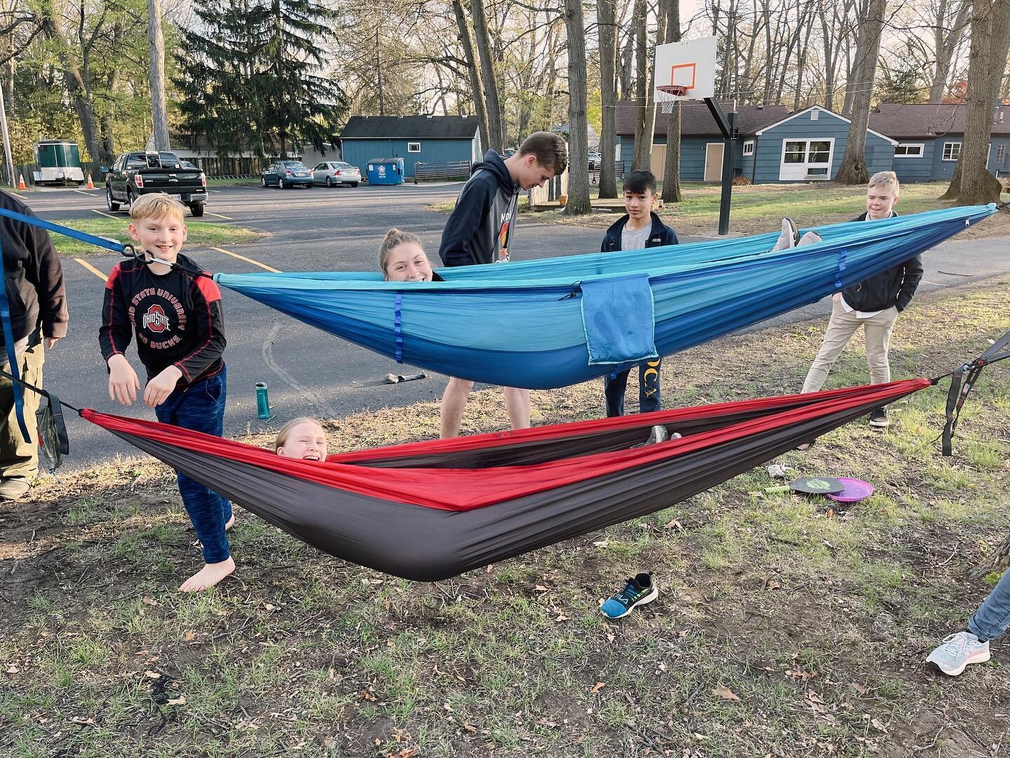 The students did an awesome job helping to clean up the backyard last week! They got to enjoy the fruits of their labor by hammocking last night. 

#toledo #ohio #youwilldobetterintoledo #franklinpark #church #faith #religion #hlac #harvestlane #harv