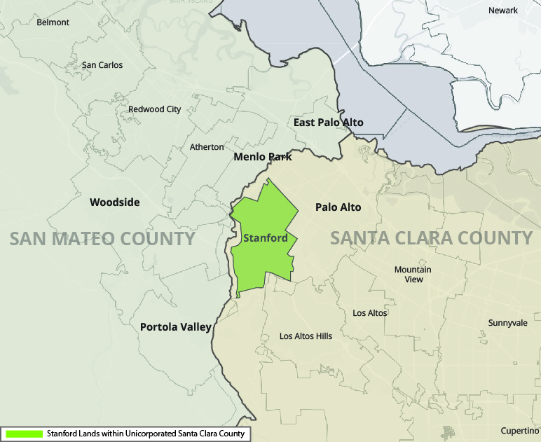 Stanford Lands within Unincorporated Santa Clara County