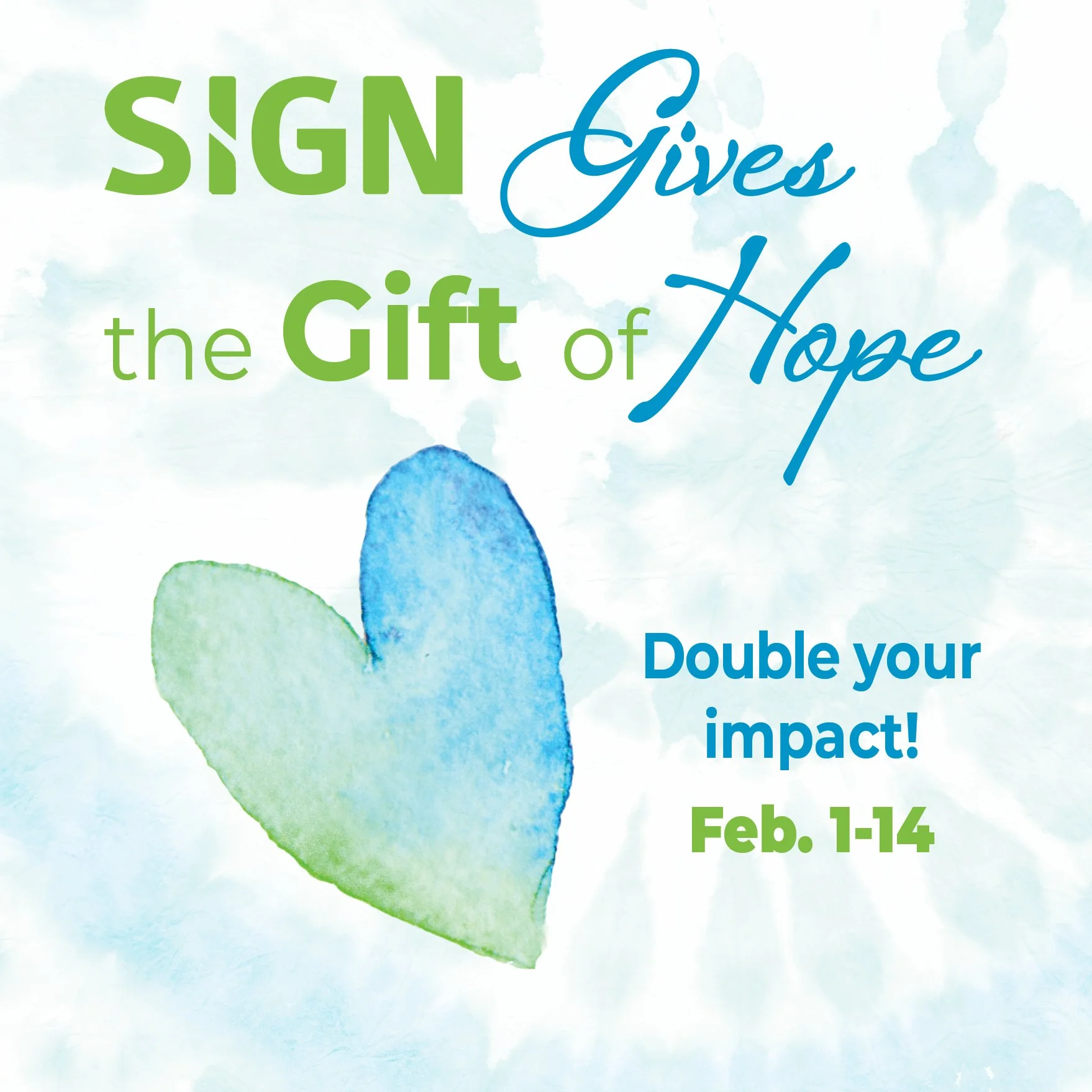 Double Your Impact in February!