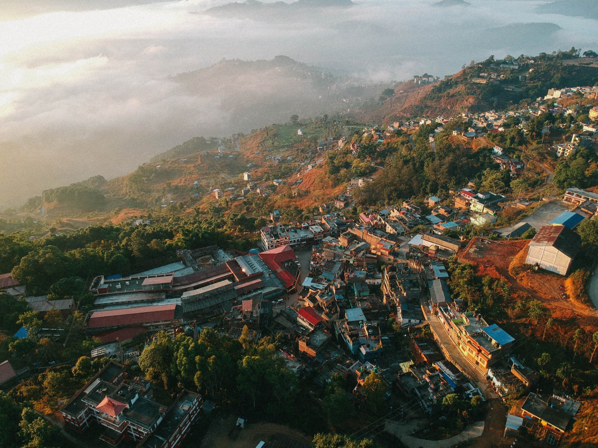 Birds-eye view of Tansen Hospital