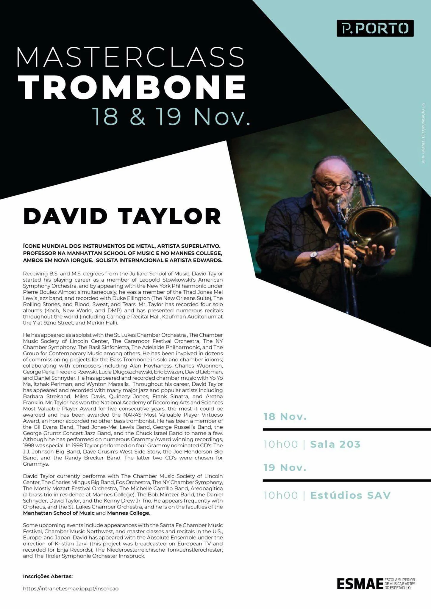 Masterclass in Porto, Portugal