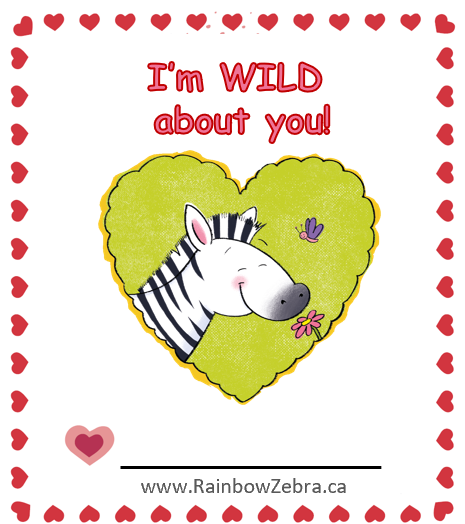 FREE PRINTABLE VALENTINE'S DAY CARDS — Rainbow Zebra Co.