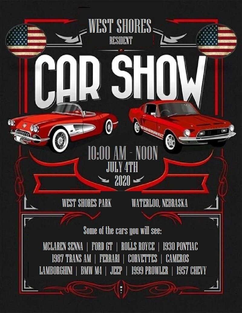 ANNUAL CAR SHOW — West Shores Inside Car Show Flyer Template