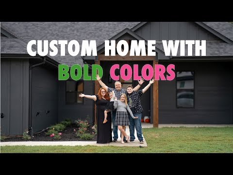 Custom Home With Bold Colors