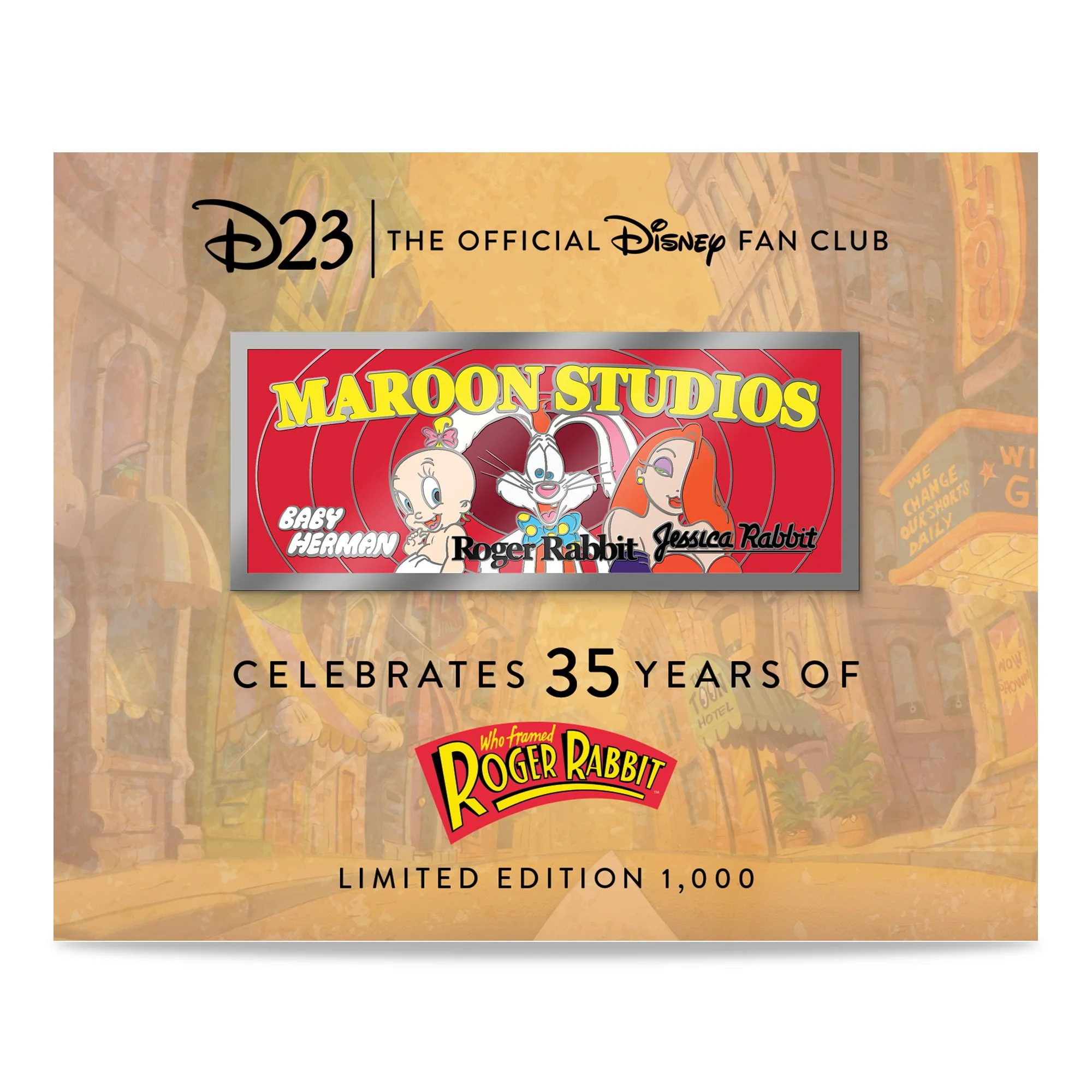 "Who Framed Roger Rabbit?" 35th Jumbo Pin