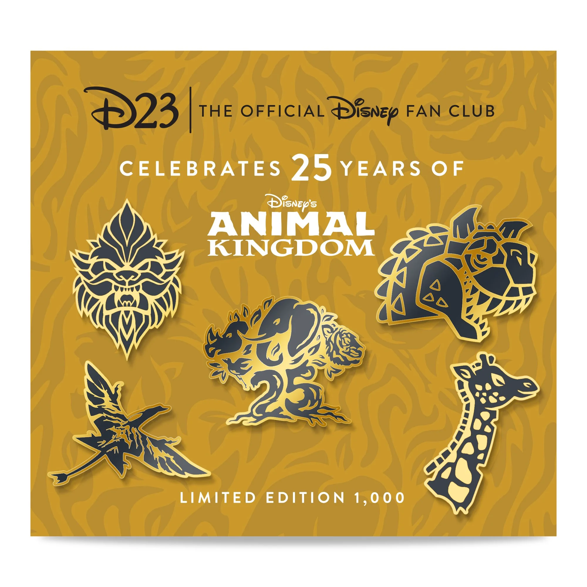 "Disney's Animal Kingdom" 25th Pin Set